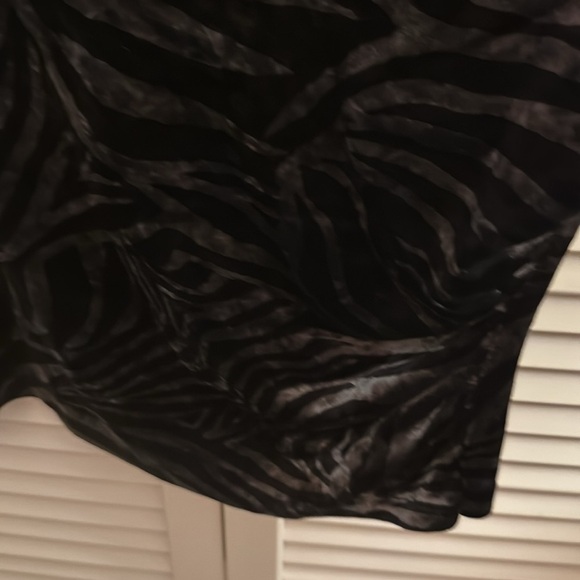 Anna Rachele Italian Designer EUC Velvet Zebra Print Long Sleeve Top Size Small - Picture 2 of 4